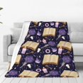 thumbnail image 1 of Fotbe Lavender Flowers Manta de Franela Acolchonada con Estampado, Súper Suave y Esponjosa, Extra Grande para Sofá, Cama, Uso Todo el Año-60"x50", 1 of 7