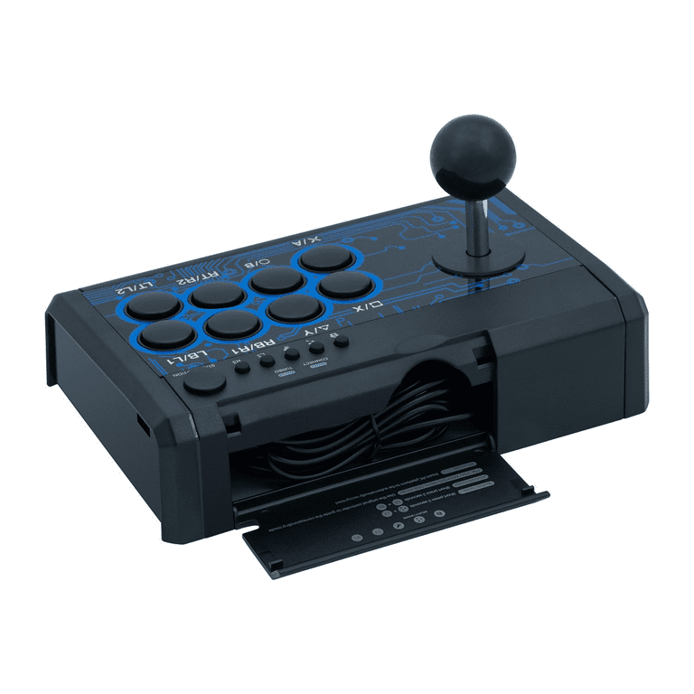 spherical Plague place Dobe 7 in 1 Mini Arcade Fighting Stick for PS4/PS3/XBO/360/Switch/PC/Android  - Walmart.com