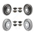 thumbnail image 1 of Transit Auto Front Rear Coated Disc Brake Rotors and Ceramic Pads Kit for Car 2003-2014 Volvo XC90 with 336mm Diameter Rotor KGC-101348, 1 of 11