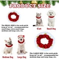 thumbnail image 4 of Dalrosia Dog Santa Hat Christmas Collar with Bells Ornaments Holiday Outfit Costume Clothes for Small Medium Large Dogs Pets, 4 of 5