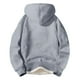 thumbnail image 4 of MHFRRA Sudadera con Capucha para Hombre, de Color Liso, Gruesa, Cálida y Cómoda, Informal, Holgada y Moderna, para Invierno Gris, 4 of 5