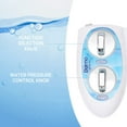Dalmo NonElectric Bidet Toilet Attachment with SelfCleaning Nozzles