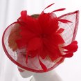 thumbnail image 2 of Sombreros vintage Fascinator de las mujeres Retro 1920s Mujeres Pinza de cabellero Tocados Tocados Boda Nupcial Accesorio para El Cabello - rojo, 35x23x8cm rojo Magideal Sombreros vintage Fascinator de las mujeres, 2 of 7