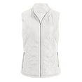 thumbnail image 6 of larppty Women's Vest, Stand Collar Lightweight Zip Up Front Quilted Padded Vest for Women (White, S), 6 of 6