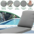thumbnail image 6 of Villeston Outdoor Recliner, Cast Aluminum,with Wheels and Adjustable, Gray Cushion, 6 of 7