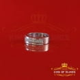 thumbnail image 2 of King of Bling's 925 Sterling White Silver Round Cubic Zirconia 0.50ct Fashion Men's Ring Size 10, 2 of 12