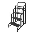 thumbnail image 6 of 4-Step Stair with Wheels, Industrial & Warehouse 4-Step Stair, Rolling Stair, 6 of 10