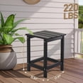 thumbnail image 3 of HYJY Adirondack Side Table, 14 Inch Square Outdoor End Table, HDPE Weather Resistant Coffee Table for Patio Balcony Deck Garden, Black, 3 of 18