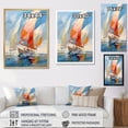 thumbnail image 4 of Designart "Sailboat modern Winds I" Nautical & Beach Wall Decor, 4 of 5