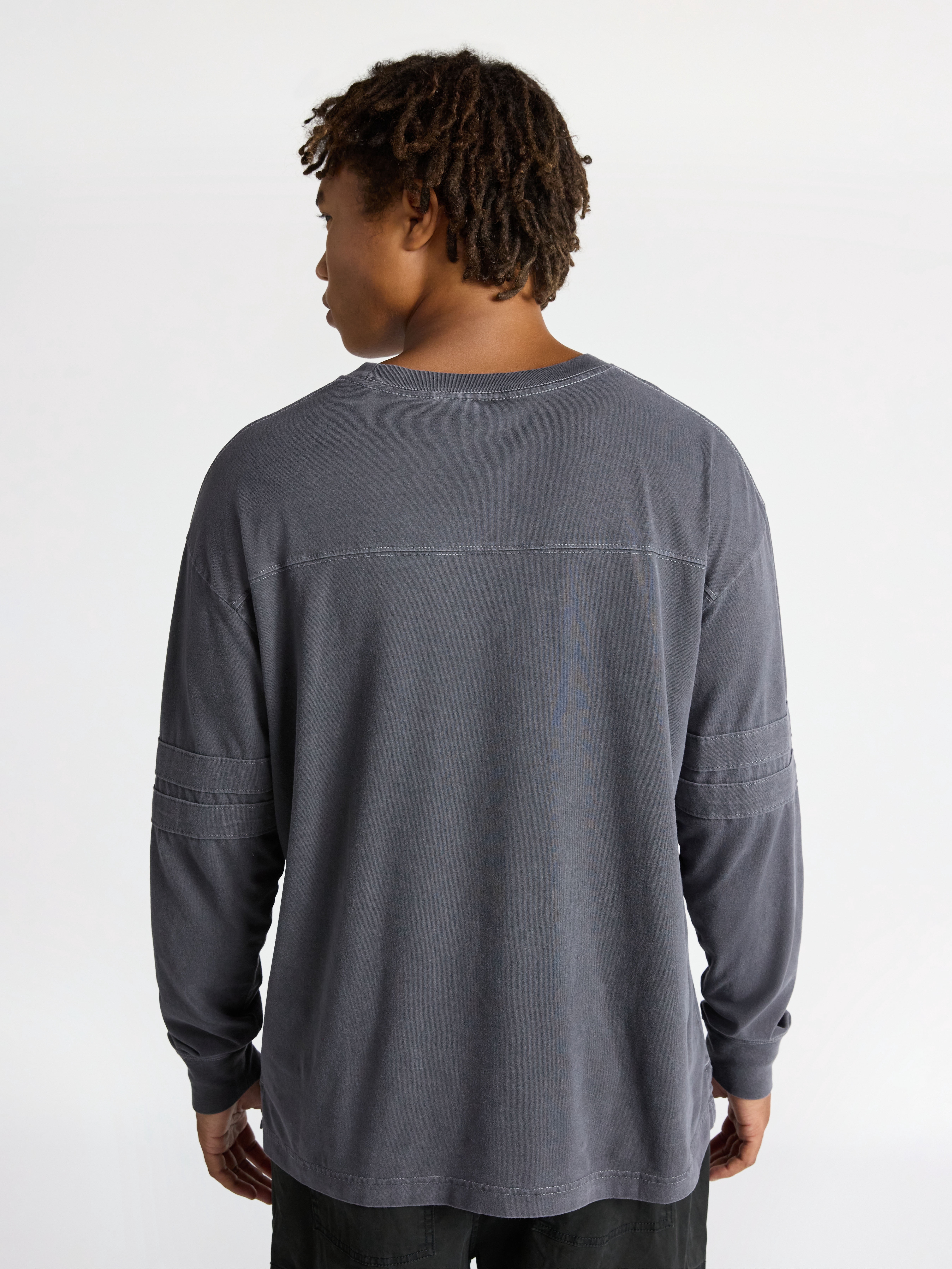 No Boundaries Men's & Big Men's Long Sleeves Varsity Tee ,Sizes XS-5XL