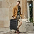 thumbnail image 4 of Luggage Sets 3 Piece Hardside with Spinner Wheels 20%PC ABS Suitcase with TSA Lock 20 24 28 inch Carry on Luggage Black, 4 of 9