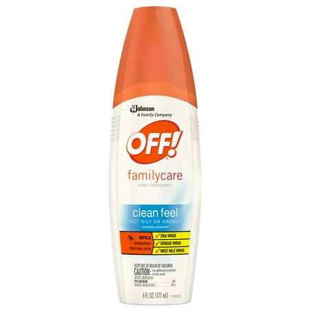 OFF! FamilyCare Insect Repellent II Clean Feel, 6 Fluid Ounces