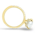 thumbnail image 5 of ESTE ORIGIN 2.00Ct Pear Cut Lab-Grown Diamond Engagement Ring – Hidden Halo, Pavé Band in 18K Yellow Gold for Women US 6.5, 5 of 10