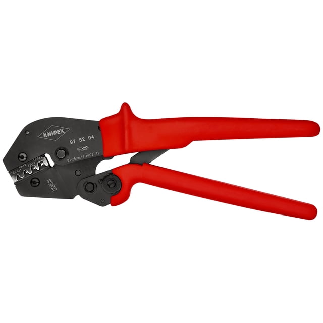 KNIPEX 97 52 04 Pinzas para engarzar terminales también para trabajar con las dos manos Con fundas de plstico antideslizantes bruñido 250 mm