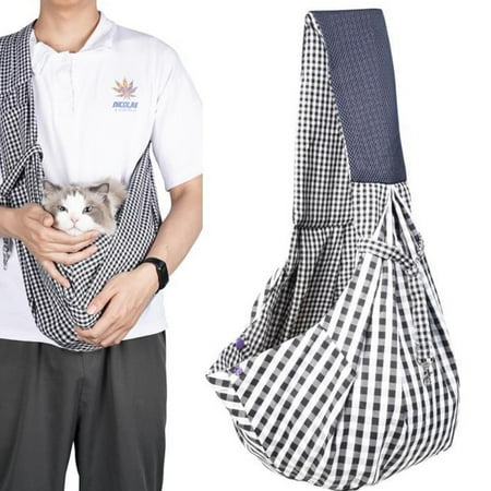 Dog Cat Sling Carrier Adjustable Strap Travel Hands Free Safe Bag Small Puppy Backpack For Outdoor Travel