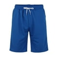 thumbnail image 2 of Bramtres Clearance Sale Mens Shorts,Mens Shorts Casual,Summer Fashion Trend Casual Comfortable Solid Mesh Men'S Shorts,Workout Shorts,Mens Pants Blue XXL, 2 of 9
