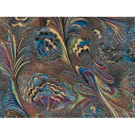 Pack of 1, Marbled Feathers Gift Wrap 18" x 833' Gift Wrap Full Ream Roll for Holiday, Party, Kids' Birthday, Wedding & Special Occasion Packaging
