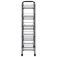 thumbnail image 2 of vidaXL 5-Tier Kitchen Trolley Black 46x26x105 cm Iron, 2 of 4