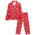 thumbnail image 2 of NIPAXO Family Matching Christmas Pajamas Set Button-Down Holiday Sleepwear Festive Print with Gingerbread Man & Snowflakes for Dad Mom Kids, 2 of 10