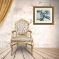 thumbnail image 3 of Grey, Jace 14x12 Gold Ornate Wood Framed with Double Matting Museum Art Print Titled - Striped Blue Steal, 3 of 4