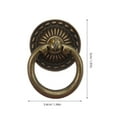 thumbnail image 7 of LOLIPPYY 10pcs Drawer Handles For Dresser: Copper Drawer Pull Handles - Ring Knobs For Cabinets Dressers & Wardrobes - Decorative Furniture Hardware, 7 of 7