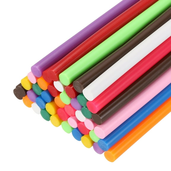 Hot Glue Sticks for Glue Gun, 44 Pcs Colored Hot Melt Adhesive Bulk Sticks for DIY Craft Projects Art Decoration Home Repairs, 11 Colors (3.9" x 0.28")