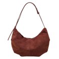 thumbnail image 3 of Bolso Hobo para Mujer Hombre Bandolera Multibolsillos Ante (Retro) Verde, 3 of 8