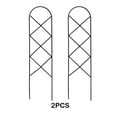 thumbnail image 4 of Ruiboury 2pcs Sturdy Black Coated Small Trellis For Climbing Plants In Pots Fashionable Grid style 40*10cm, 4 of 6