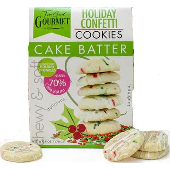 Too Good Gourmet Holiday Confetti Cake Batter Cookies
