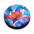 thumbnail image 3 of Balery Bright Flowerstire Cover Waterproof Dust-Proof, Universal Spare Wheel Tire Cover For Trailer, Rv, Suv Truck And Vehicle Camper Accessories-14 Inch, 3 of 9