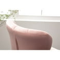 thumbnail image 4 of Roundhill Furniture Ellston Upholstered Adjustable Swivel Barstools in Pink, Set of 2, 4 of 17