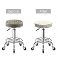 thumbnail image 3 of Uemuo Easter Rabbit Pattern Round Bar Stool Seat Covers Washable Stool Cushion Slipcover Elastic Bar Chair Covers-12 inch, 3 of 7