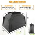 thumbnail image 2 of HOMEYA Bed Tent Portable Privacy Sleeping Bed Canopy,Blackout Drapes for Kids and Adult,Indoor Space Tent with Breathable Large Mesh Window(75"L x 39"W x 43.3"H), 2 of 16