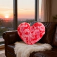 thumbnail image 4 of Heart Pillows, Love Heart Shaped Pillow, Small Cute Tie-dye Colorful Pillows for Gifts, Living Room Sofa Couch Decoration (Black), 4 of 6