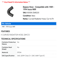 thumbnail image 2 of Bypass Hose - Compatible with 1989 - 1994 Isuzu NRR 1990 1991 1992 1993, 2 of 2