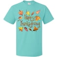 thumbnail image 3 of Inktastic Happy Thanksgiving Fall Leaves in Autumn Colors T-Shirt, 3 of 5