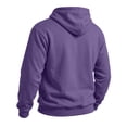 thumbnail image 6 of RJMDKXZ Fleece Hoodies for Men Pullover Loose Fit Casual Solid Long Sleeve Drawstring Fleece Lined Sweatshirts Comfy Warm Tops with Hood, 6 of 7