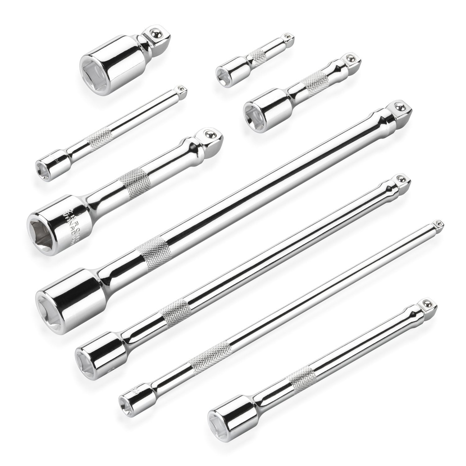 3/8-Inch Cr-V Steel Neiko 00249A Wobble Extension Bar Set 1/4-Inch 9 Piece Combination 1/2-Inch Drive 