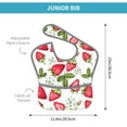 thumbnail image 4 of Bingfone Mess-Proof Baby Bib - Waterproof Bib For Baby Boy Or Girl With Food Catcher Pocket, Unisex-Strawberry1, 4 of 8