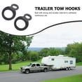 thumbnail image 4 of SHISUYAN Black Stainless Steel D-shaped Tie Down Rings for Truck Use 2 Pieces Practical and Strong, 4 of 9
