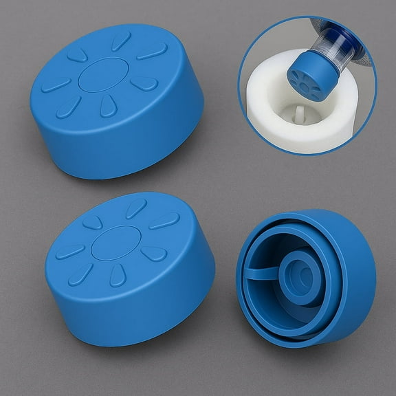 3-Pack Silicone Caps for 5 Gallon Water Jugs - Reusable Leak-Proof Lids Fit Standard Water Cooler Dispensers (BPA-Free)
