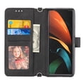 thumbnail image 4 of For Samsung Galaxy Z Fold2 5G Embossed Striped Magnetic Buckle PU + TPU Horizontal Flip Phone Case, 4 of 9