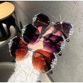 thumbnail image 4 of Fashion Rimless Sunglasses Women Luxury Brand Designer Sun Glasses Gradient Lens, 4 of 4