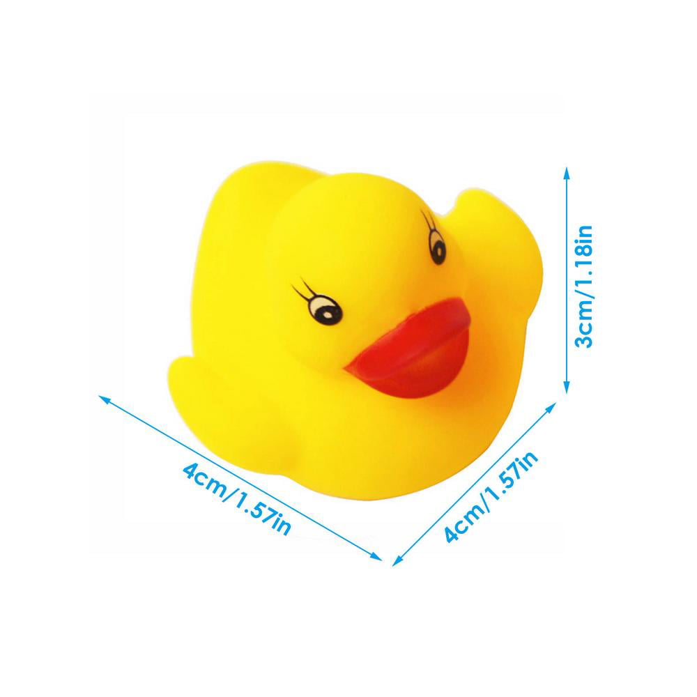 Cute Mini Yellow Rubber Duck Squeaky Bathing Ducky Baby Shower Toys 