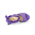 thumbnail image 4 of BLISSFUL STEP Women's Shoes Lace Up Espadrilles Platform Wedge Sandals Purple 9, 4 of 7