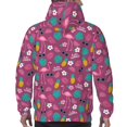 thumbnail image 7 of Wukai Summer Flamingo Print Men Hoodies Fleece Sweatshirts Long Sleeve Sweaters Pullover Fall Outfits Winter Clothes-4X-Large, 7 of 7