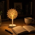 thumbnail image 7 of Small Table Lamp Flower Shaped Usb Powered Decorative Bedroom Night Light, 7 of 7