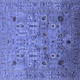 thumbnail image 1 of Ahgly Company Machine Washable Indoor Square Oriental Blue Industrial Area Rugs, 8' Square, 1 of 4