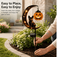 thumbnail image 2 of Halloween Garden Stake Light with Dog & Pumpkin, Solar Powered Outdoor Yard Decoration, Warm Amber Auto Dusk‑On Light for Walkway Garden Porch, 2 of 5