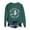 Green, variant on Women Halloween Crewneck Sweatshirt, JIANLAI Witch On Broomstick Bat Graphic Dust 'Em Off Ladies It's Ridin' Season Letter Print Long Sleeve Loose Casual Pullover Top